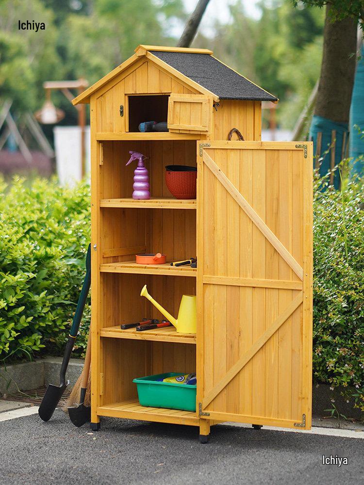 Outdoor Anti-Corrosion Sunscreen Storage Cabinet for Garden and Courtyard