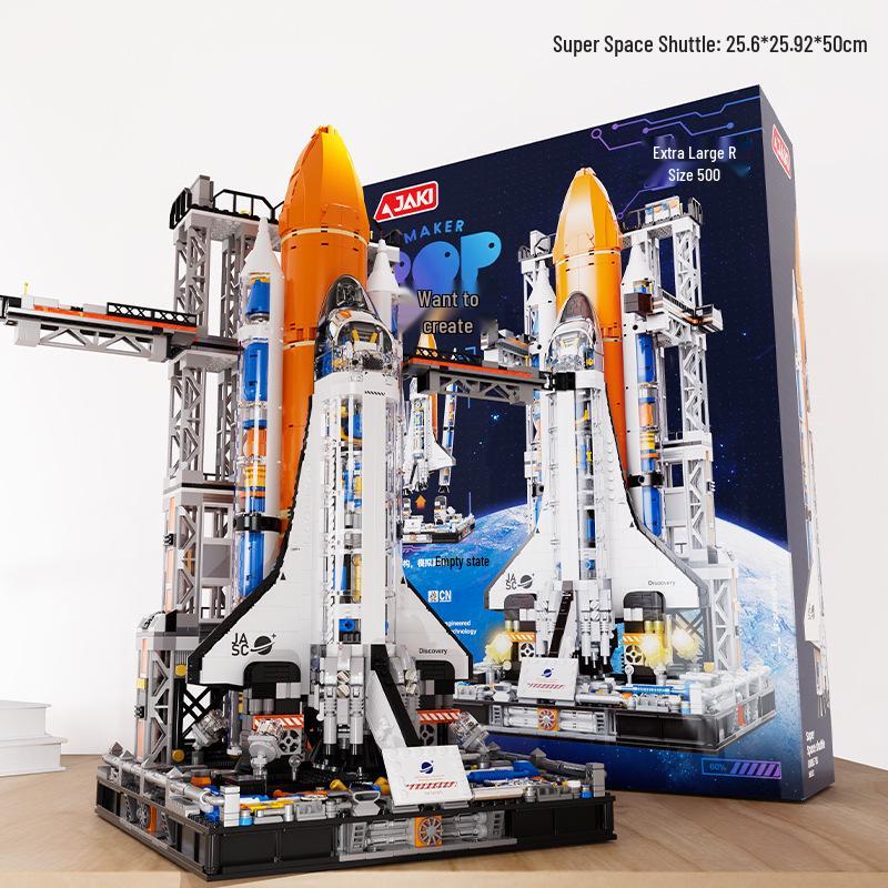 JAKI Jiaqi Space Shuttle Model: Educational Building Toy for Boys, Display Piece, Gift