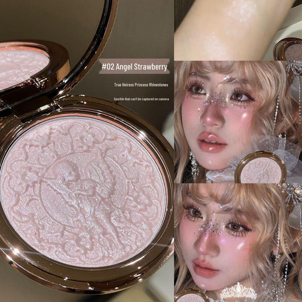 MAFFICK Kleiner Engel Leuchtende Highlight-Palette - Einfacher, Natürlicher 3D-Glitzer-Effekt