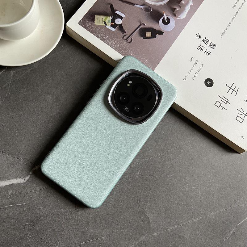 Honor Magic6 Pro Luxury Leather Anti-Fall Protective Case – Simple, Sleek, and Professional.
