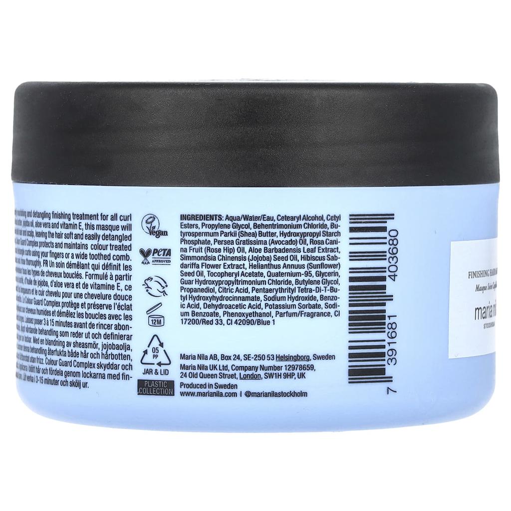 Maria Nila, Coil & Curl Treatment Finishing Hair Mask, 8.5 Fl Oz (250 Ml)