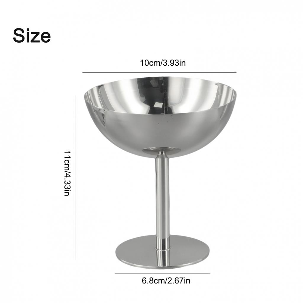 Breite Anwendungen Eisbecher Edelstahl Dessertbecher