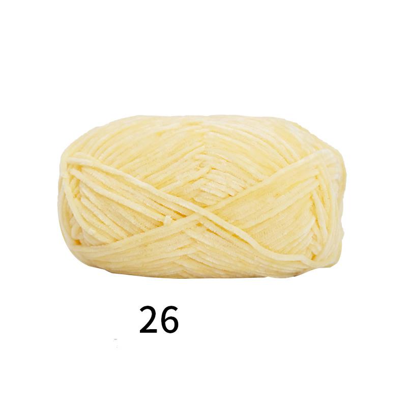 

2mm Chenille yarn Hand Knitted Velvet Crochet Yarn Thread 100% polyester line knitting amigurumi doll Sweater Hat Scarf 40g 148M