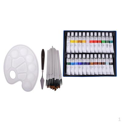 Pro Painting Tube Pigmente + Pinsel + Schaber, insgesamt 37 Stück