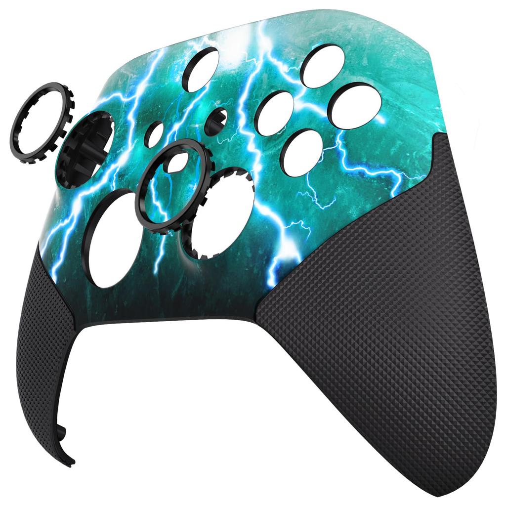 eXtremeRate ASR version redesigned shell for Xbox Core Wireless rubberized grip for improved friction ring Custom faceplate for Xbox Series X S