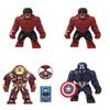 Marvel Avengers Superhero Building Block Set Pg Adult Collection Iron Man Hulk Thor Captain America Groot Abs Plastic 8cm Height