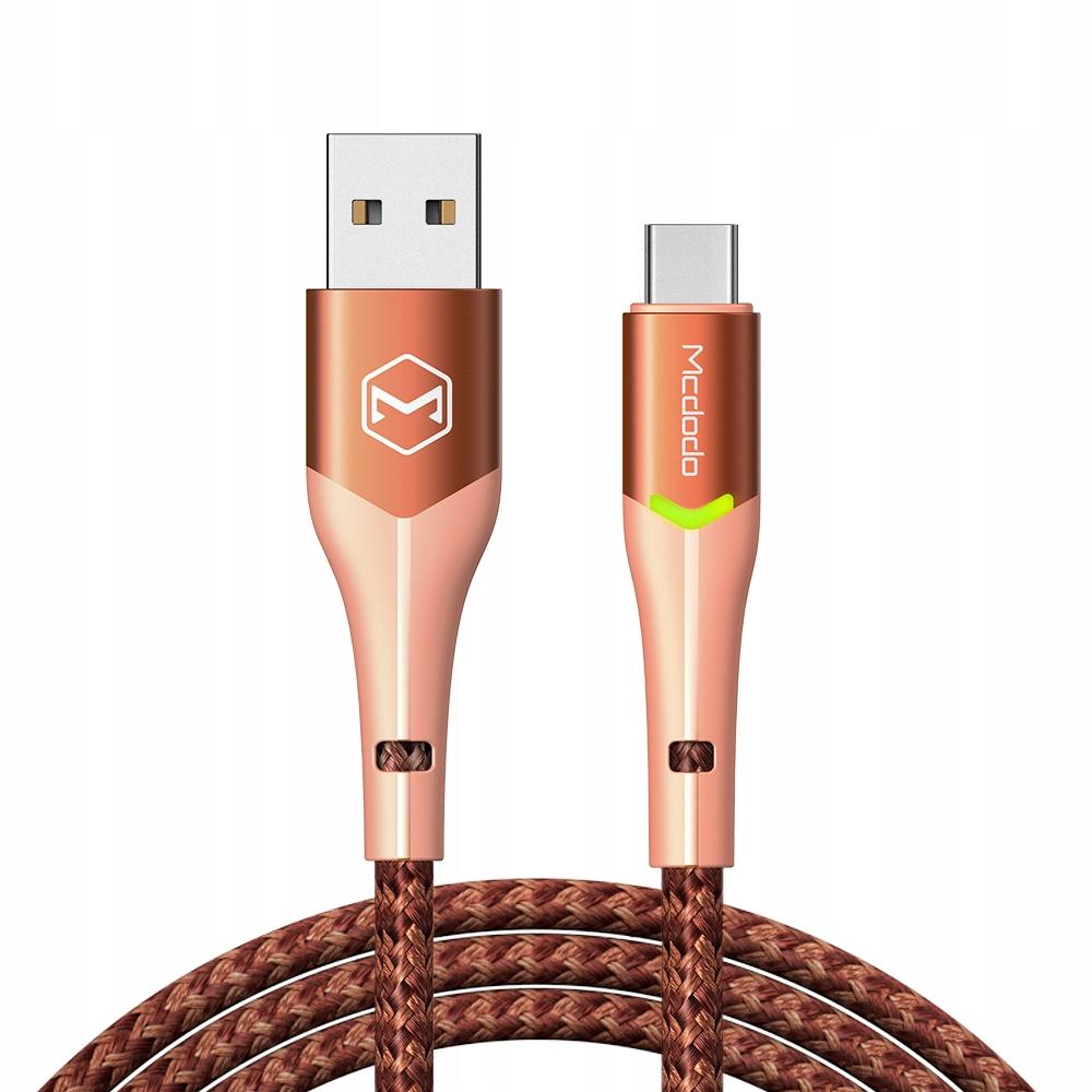 Mcdodo Phone Cable, Fast Charging, Usb-C, Usb, 1M, Qc 4.0, With Led Display, Orange