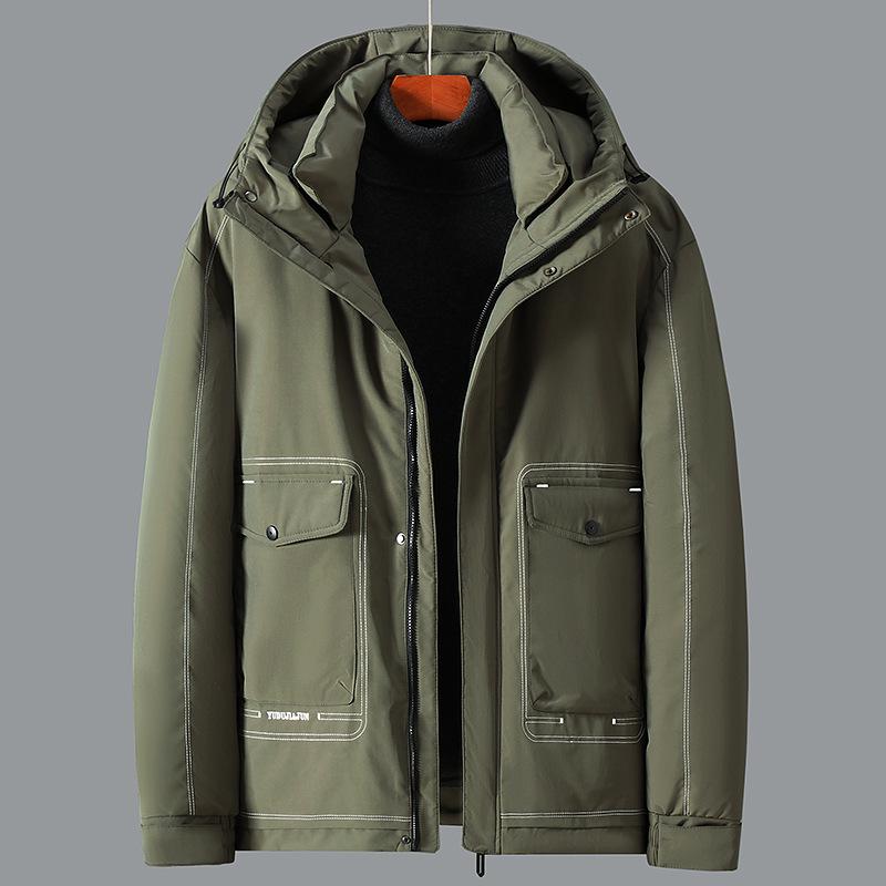 

Men s Plus Size Thickened Winter Cotton Jacket - Stylish and Trendy 9XL зелений