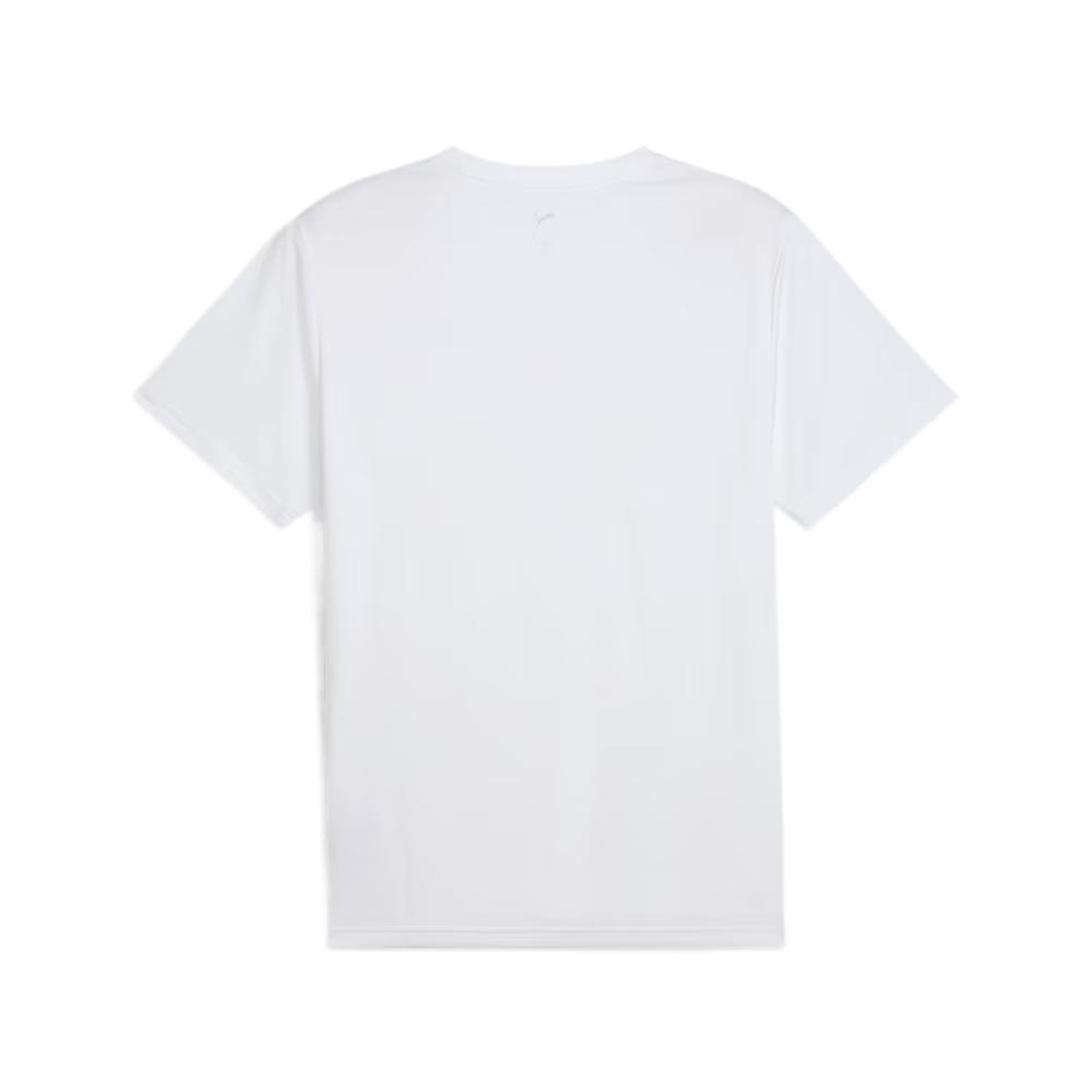 PUMA T Shirts Men's PUMA White Crew Neck Moderate Straight Fit 527155-02