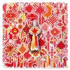 50 Chinese Knot Stickers - Festive Spring Festival Red Cartoon, Waterproof, Auspicious National Trend New Year Decor