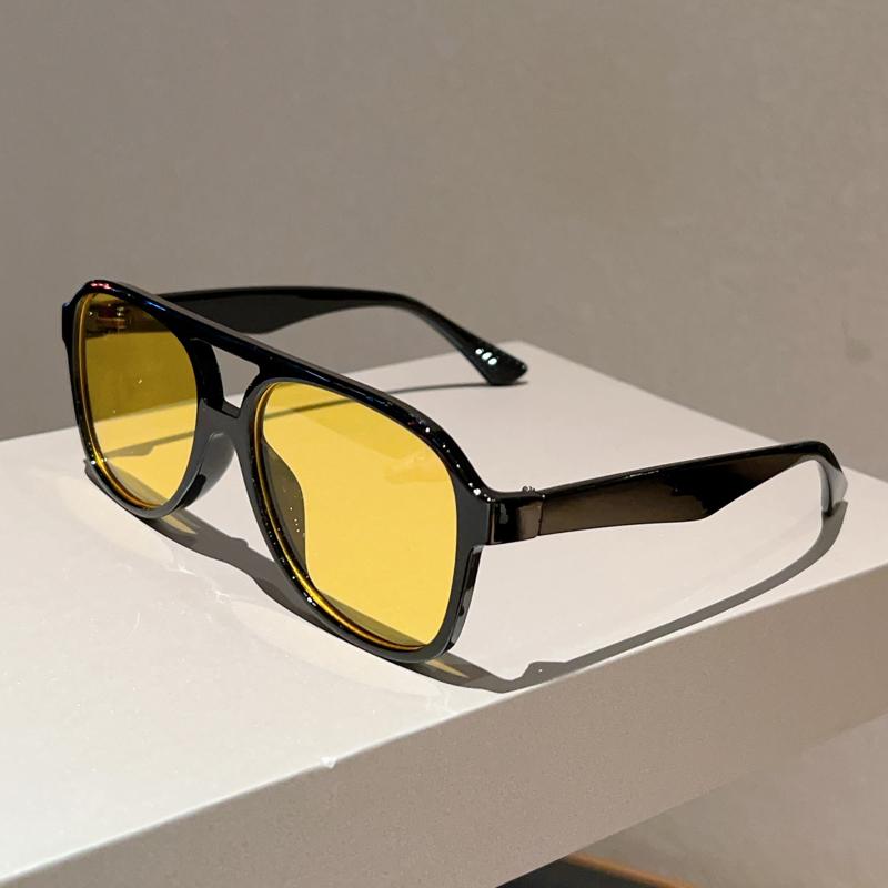 KAMMPT Vintage Pilot Sunglasses 2026 New Fashion Double Bridge Outdoor Casual Shades Men Women Trendy Brand Decor Sun Glasses