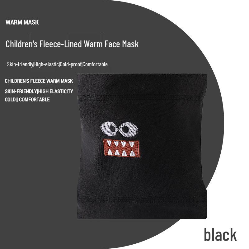 2025 Cartoon Kids' Fleece Neck Warmer - Warm, Windproof, and Ideal for Outdoor Fall/Winter Use