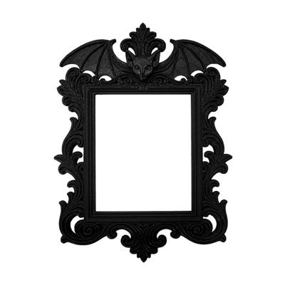 Vintage Halloween Bat Photo Picture Frame Gothic Decoration Suitable For Spooky Party Wall Hanging Display Home Accent