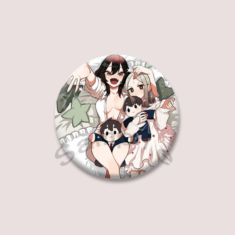 The 100 Girlfriends Who Really Love You Anime Brooches Cartoon Figure Nano Eiai Karane Inda Badges Bag Hat Clothes Button Pins