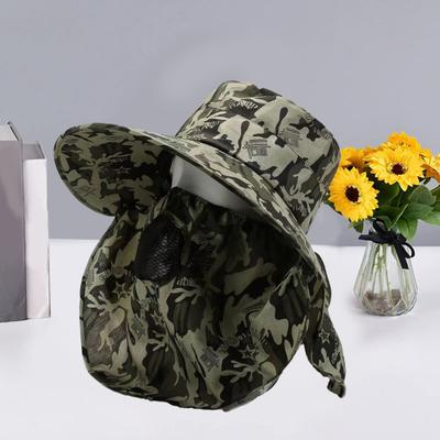 Face Cape Hat Useful Full Face Sunshade Lightweight Hiking Hat Summer Outdoor Hiking Fishing Tea Picking Hat Sun Hat Man Supply