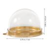 50 stücke Kunststoff Mooncake Dome Boxen Disposible Runde Eigelb Knackig Cupcake Boxen Dessert Mousse Trays Container