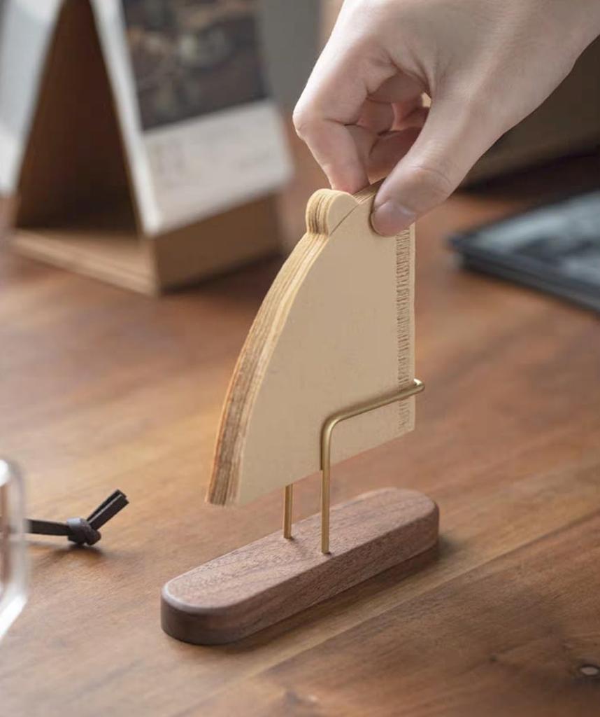 Sakulaya Coffee Filter Holder, Coffee Filter Stand, Coffee Paper Stand, Wooden Coffee Filter Case