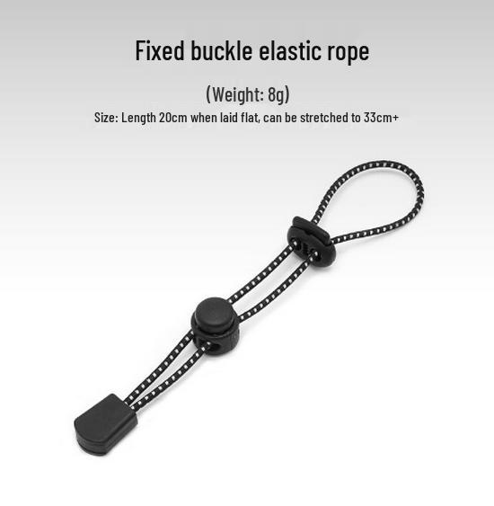 Elastic Outdoor Backpack Trekking Pole Attachment & Fixing Buckle чёрный