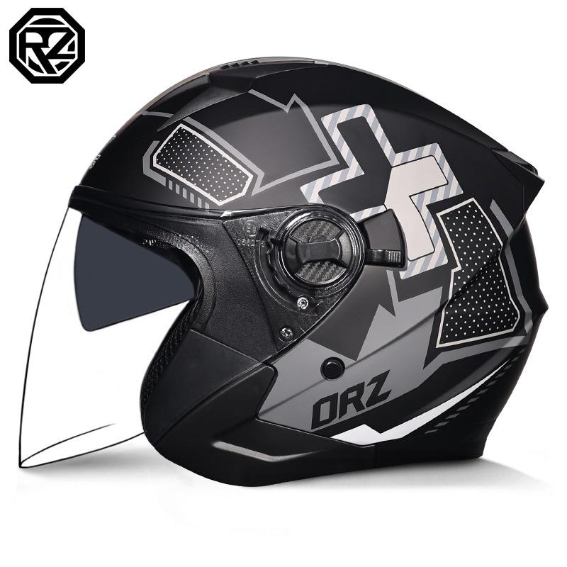 Electric bike helmets for men and women, summer retro half helmets, all-season breathable and lightweight helmets for riding
