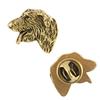 Irish Wolfhound II - Gold-plated Pin Brooch, Elegant Dog Ornament, Unique Pin by Brand