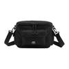 Zipper Closure Polyester Shoulder Crossbody Chest Bag Unisex Bags Black VN000BZNBLK