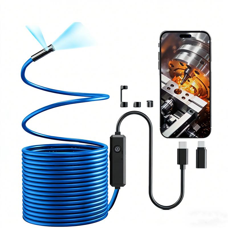 

Dual-lens HD Waterproof Endoscope for Android & Apple - Ideal for Auto Repair, Pipeline & AC Inspection