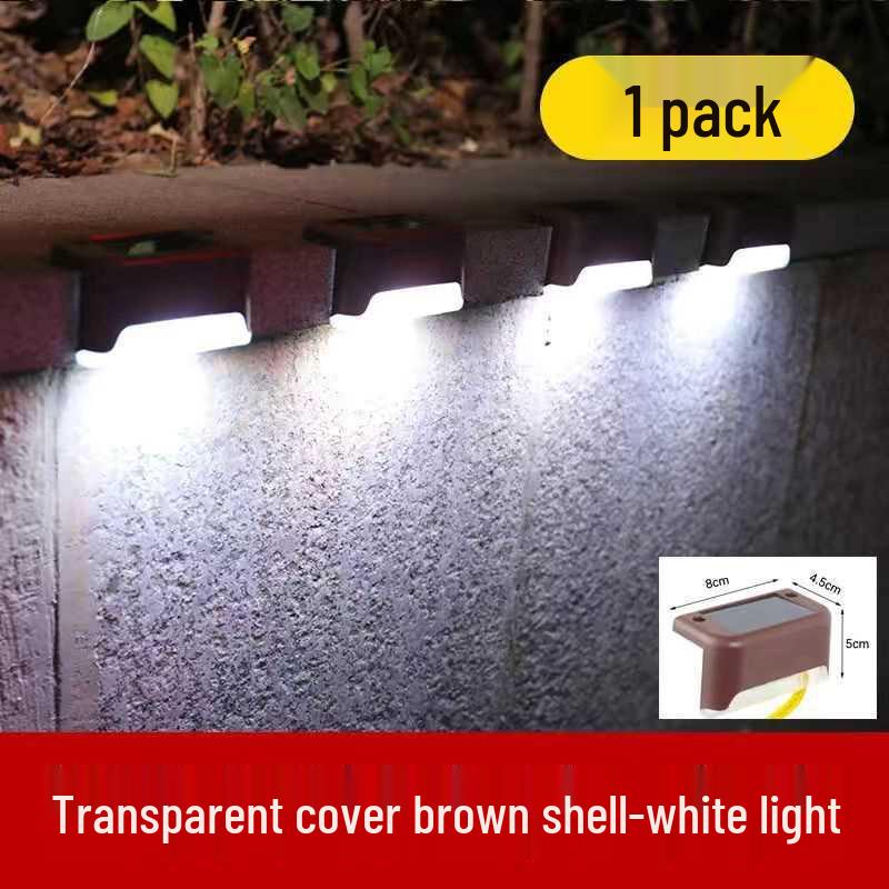 

Solar Decorative Step & Wall Lights: Outdoor Stair, Balcony, Fence & Courtyard Illumination, Auto-On at Dusk