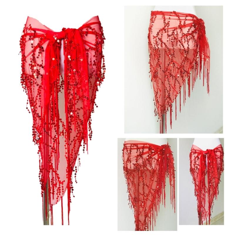 Belly Dance Fringe Belt Premium Woven Fabric Performances Accessory For Dynamic Movement And Costume Styling