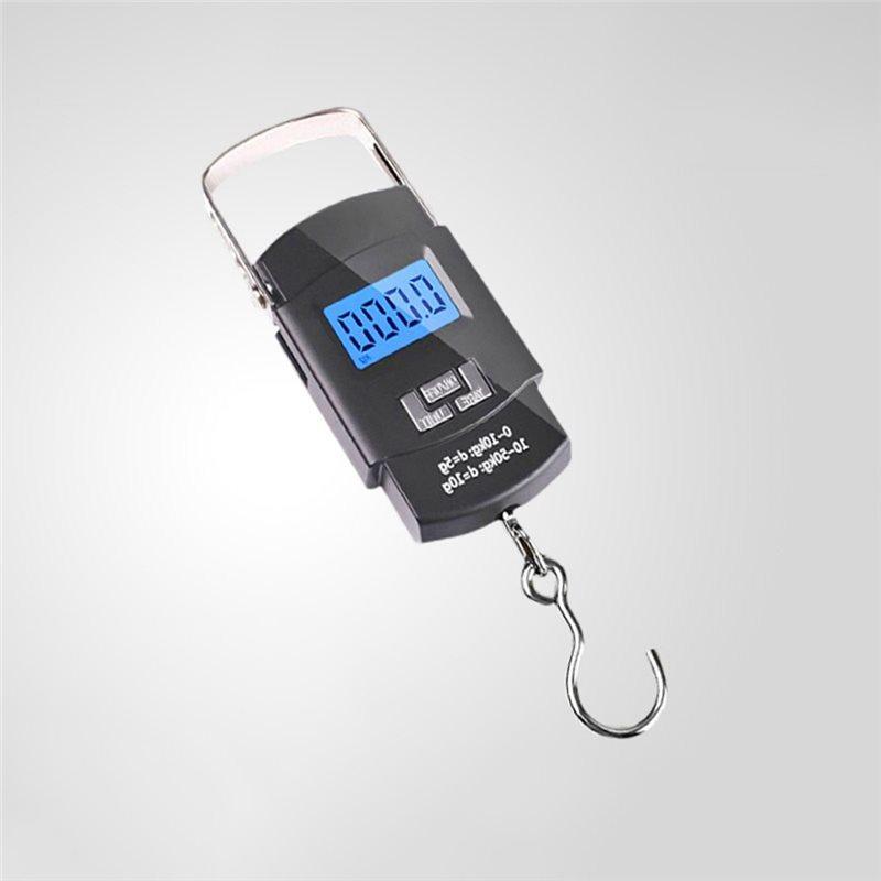 A25F-Express Delivery 2PC 50Kg Electronic Handheld Spring Scale Household Weighing Portable Mini High-Precision Scale
