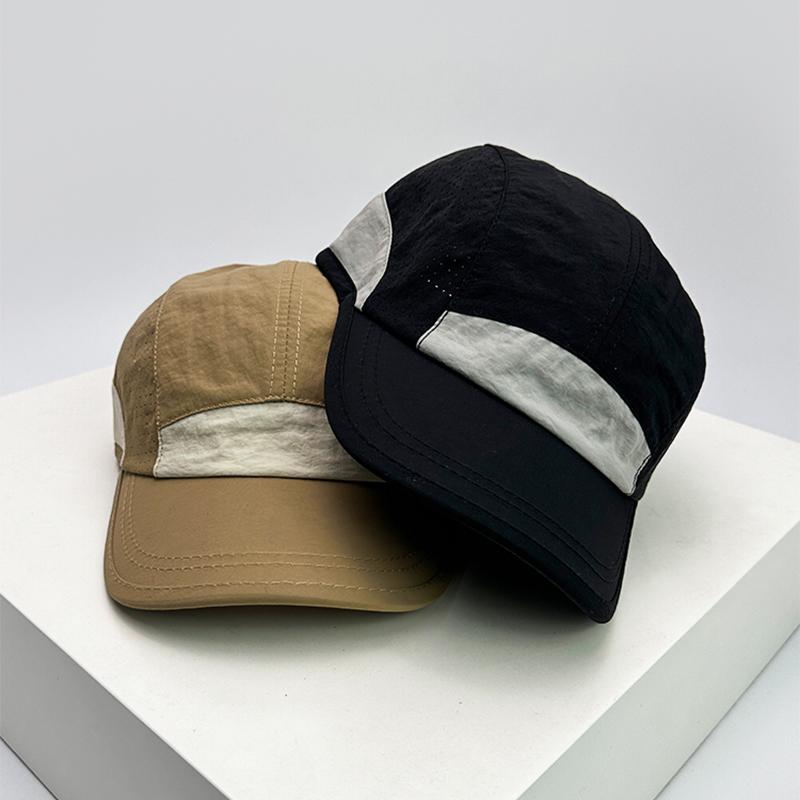 Peaked Drying Fast Color Contrast Blocking Women  Men For Neutral Gender Fresh Hats Short Eaves Breathable Mesh Sunshade Outdoor Caps Versatile