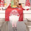 Red Grey Christmas Rudolf Table Runner Rectangular Christmas Decoration  Festival Gift