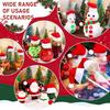 100-pack Mini Jul Tomte Flaskhattar, Lollipophattar, Jul Lollipop Godis Omslag Hatt, Godistoppar Jullov Pa
