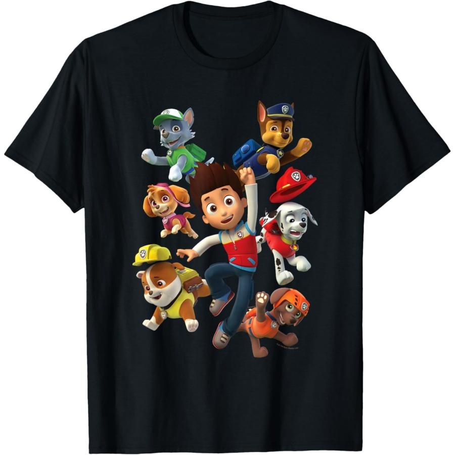 

Щенячий патруль PAW Patrol Щенки Райдера Унисекс Мальчики Черная Хлопок Полиэстер Футболка, Маленький, Короткий рукав S чёрный