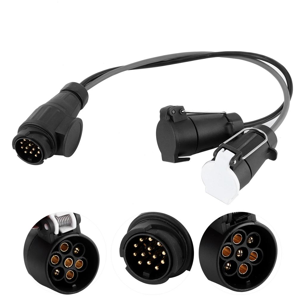 Anhängerstecker 13 auf 7 Pin N & S Konvertierungsadapter Wohnwagensteckdose