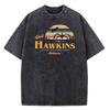 Quality Cotton Acid T Shirt American TV Series Stranger Vintage Washed Movie T-shirt ELEVEN 11 for Men Women
