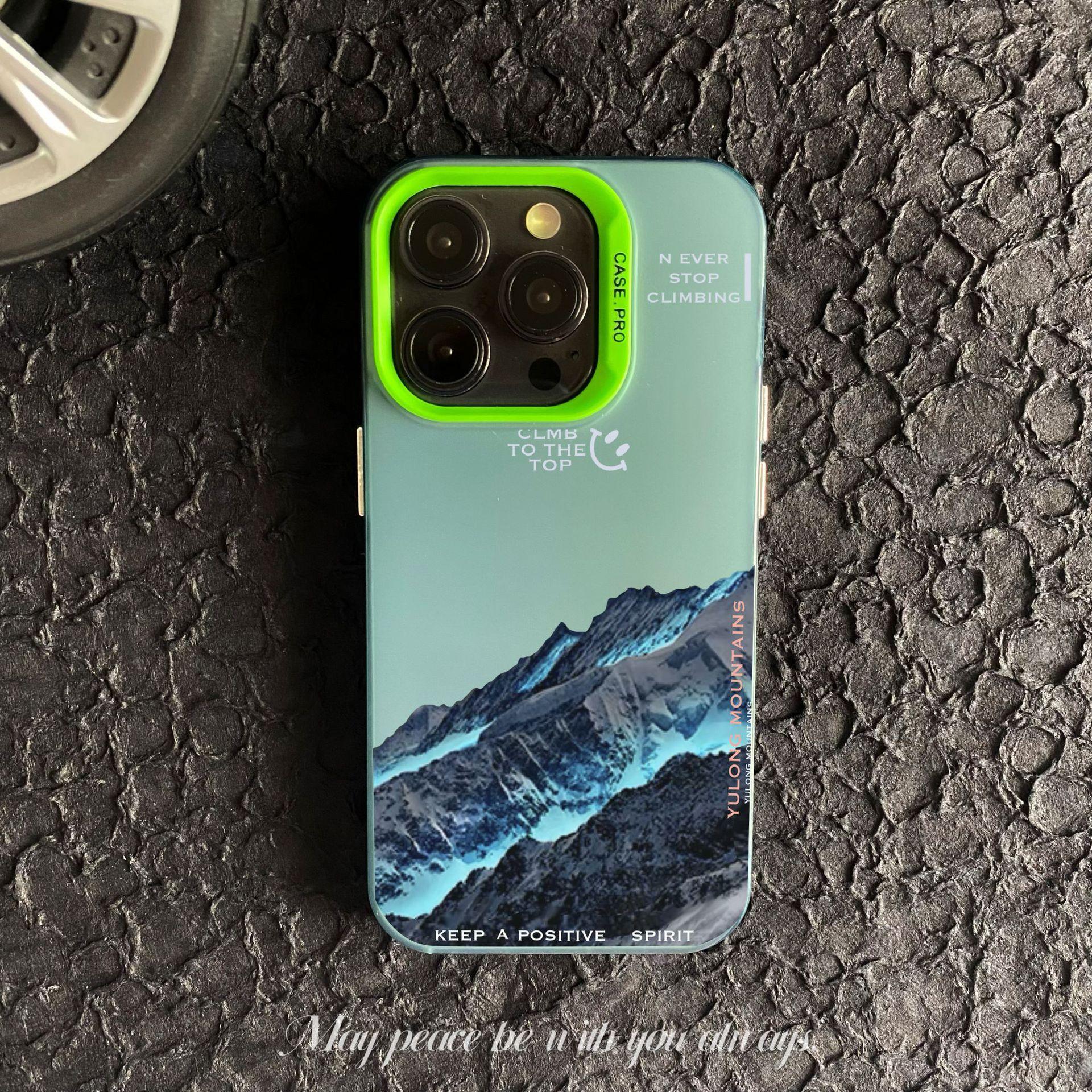 

Снежный горный пейзаж для мобильного телефона Iphone 15/Iphone14plus/13promax/12, силиконовый мягкий чехол 11/X/Xrim iphone 12PRO