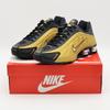 AR3565-005 Shox R4 Schwarz Metallisches Gold Silber (Damen)