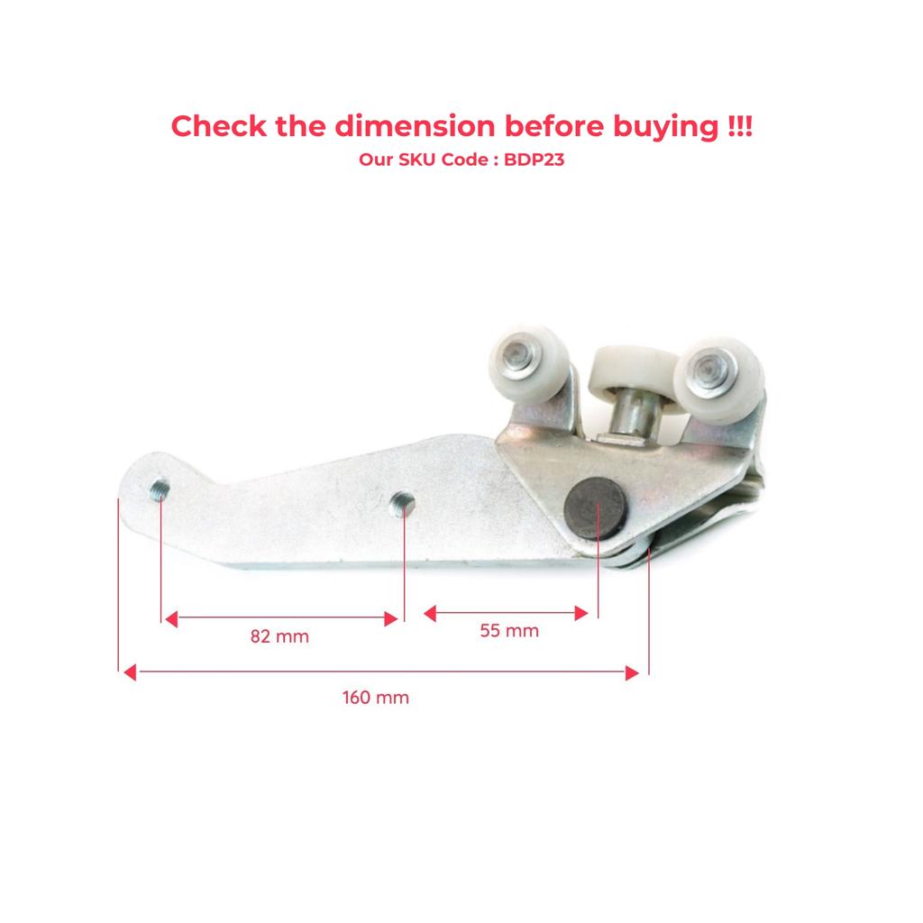 BDP23 Right Rear Sliding Door Lower Bottom Roller Guide Hinge 701843406B for VW Transporter T4 Caravelle 1990-2003 EU PASSENGER