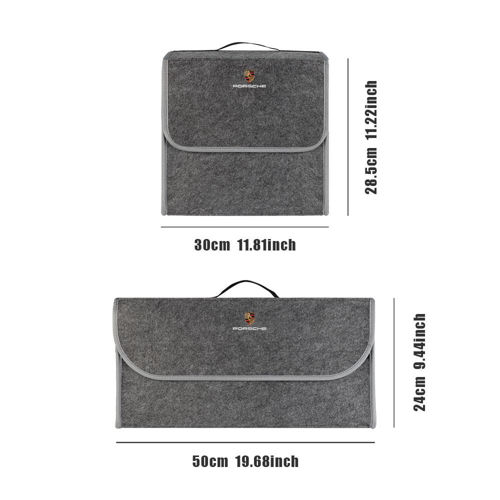 1 Τεμάχιο Αυτοκίνητο Μαλακός Αισθητός Οργανωτής Τσάντα Αποθήκευσης Αυτοκινήτων Αναδιπλούμενος Χώρος Αποσκευών Για Porsche Boxster Cayenne Panamera Macan Cayman 911 918 996 917 991