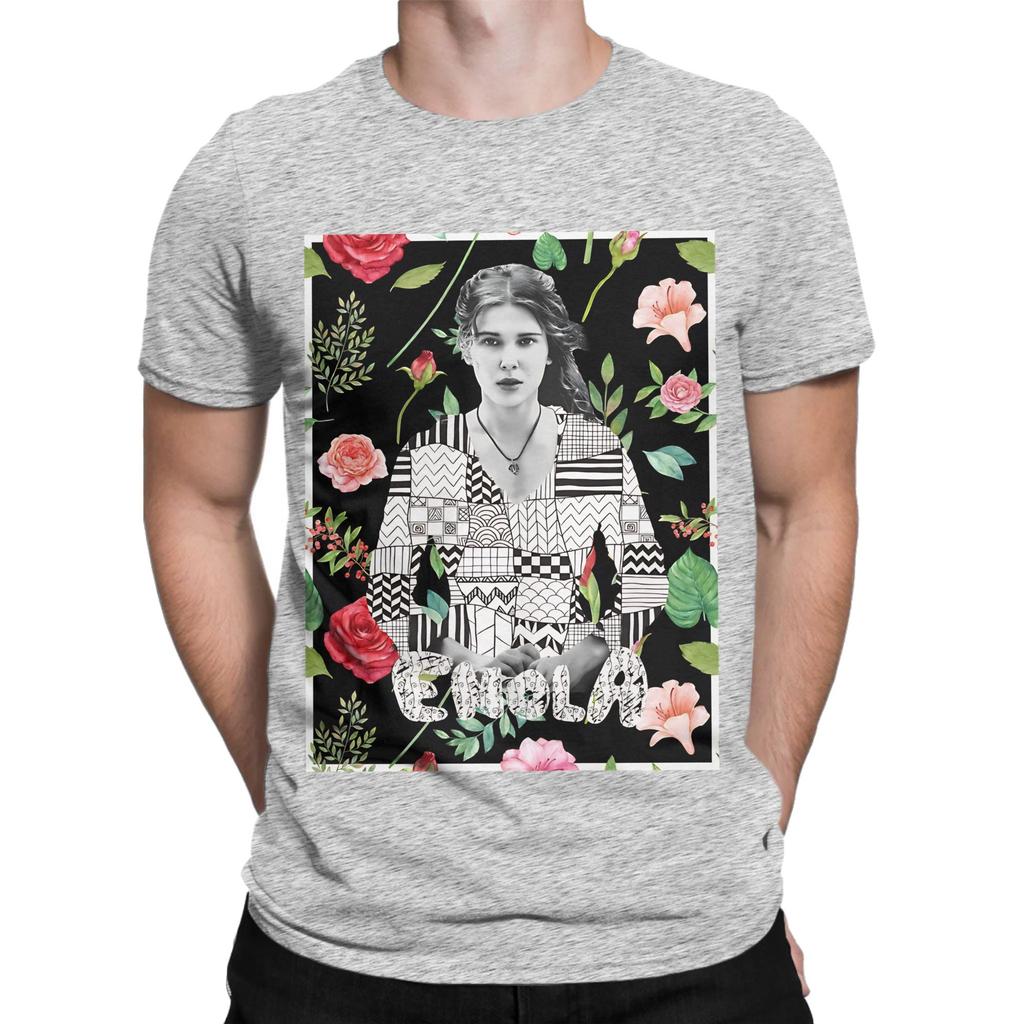 Flower The Enola Holmes Mysteries Novelty 100 Cotton TShirt The Enola Holmes Mysteries Tees Tops For Unisex