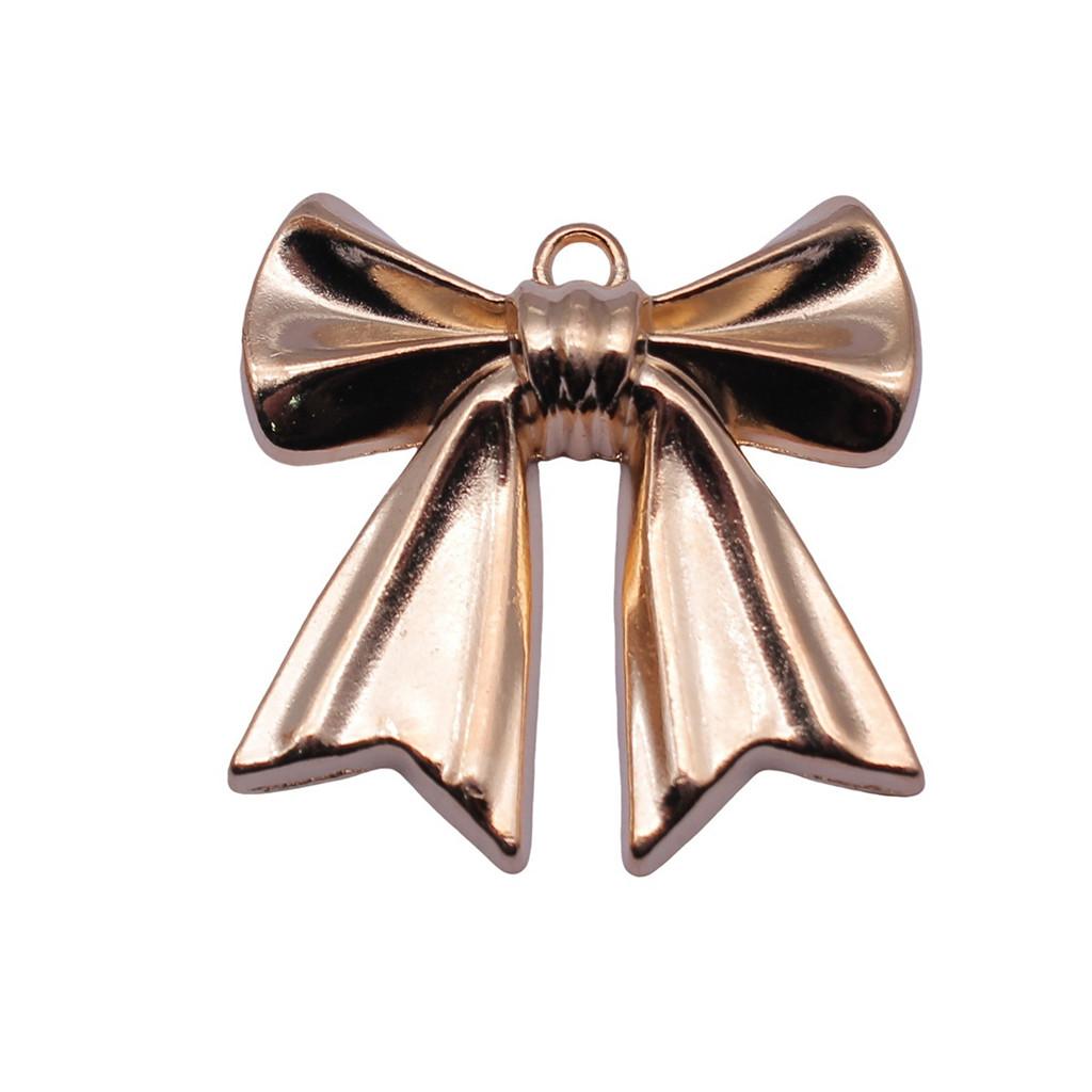 Pendants Bow With Crown Charms For Princess Themed Jewelry Making Alloy