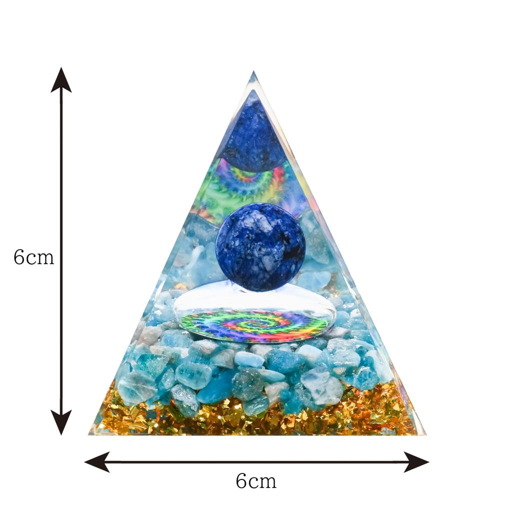 Orgonite Crystal Orgone Pyramid Tree of Life Energy Tower Nature Reiki Healing Chakra Object (H)