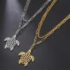 Cazador Animal Necklace for Men Women Stainless Steel Turtle Pendant Necklace Jewelry Gift Trend 2025 Birthday Gift Wholesale