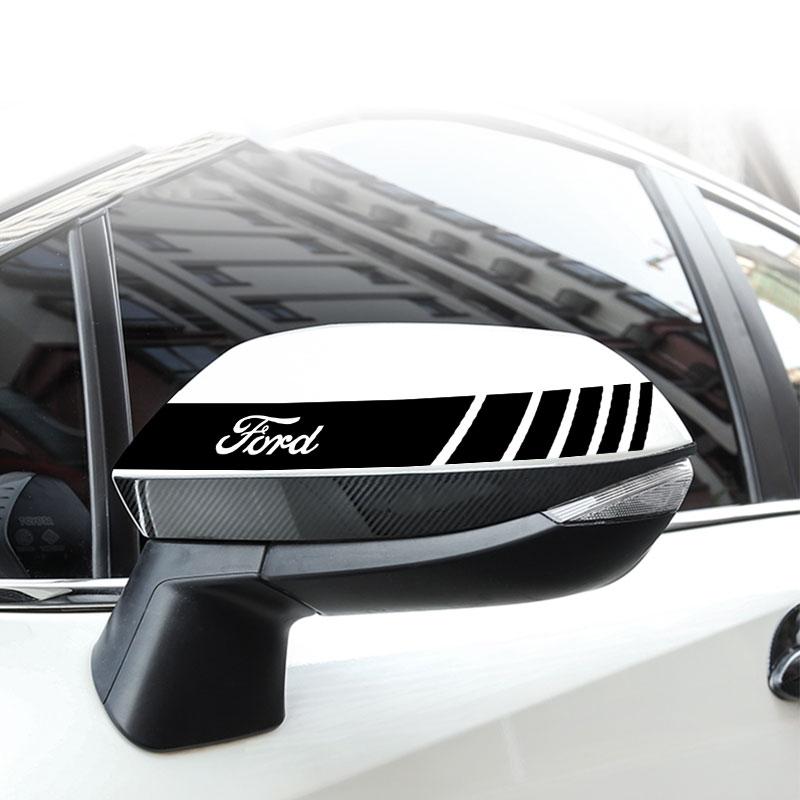 Avtomobilning orqa ko'rinish oynasi yon chizig'i stikeri, Ford Focus Mondeo MK1 MK2 MK4 MK3 Fiesta ST Line Kugo Transit Escape Fusion Explorer uchun avtomobil kuzovi