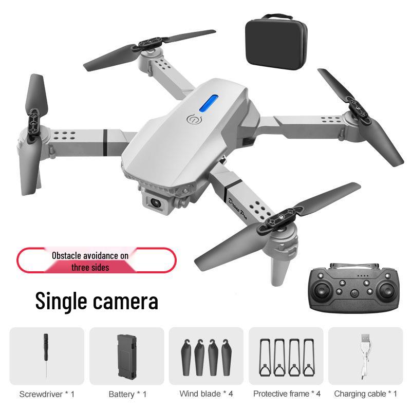 E88 Brushless Drone with Optical Flow, Obstacle Avoidance, Dual 4K Cameras, Aerial Photography, Four-Axis Control, and Remote Operation