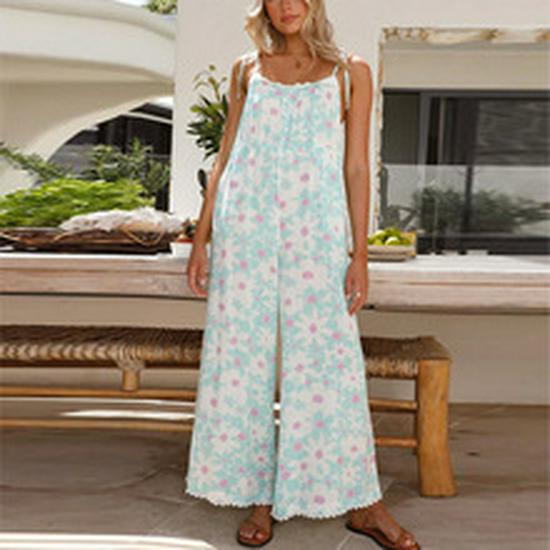 2024 European and American Spring/Summer Women's Sleeveless Bodycon Printed Dress