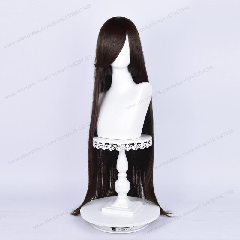 Anime 100Cm Long Staight Cosplay Synthetic Wig Black White Red Pink Brown Gold Blue Women Heat Resistant Hair High Quality Wigs