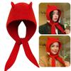Korean Style Balaclava Hats Niche Bomber Hat Cute Scarf Hat  Women  Autumn Winter