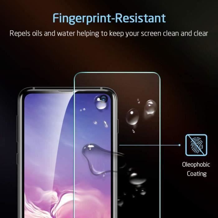 Verre trempé pour samsung galaxy s10e [lot de 2] , film protection écran pour samsung galaxy s10 e (2019) 5,8 pouces