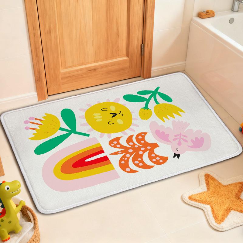 Entrance Door Mat Bathroom Carpet Anti Slip and Absorbent Floor Mat Household Foot Mat Door Anti Slip Mat
